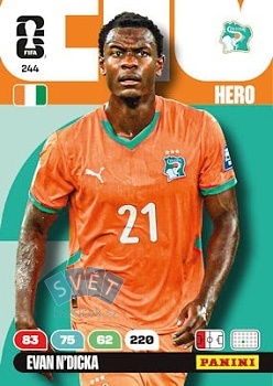 Evan N`Dicka Ivory Coast Panini FIFA World Cup 2026 Adrenalyn XL #244